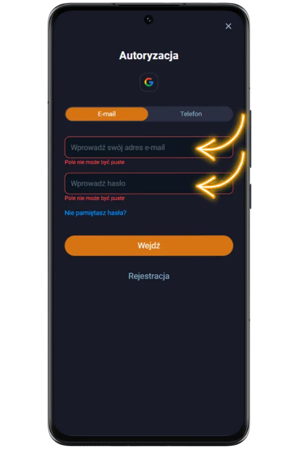 Logowanie Vox Kasyno