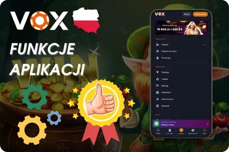 VOX Kasyno Funkcje Aplikacji